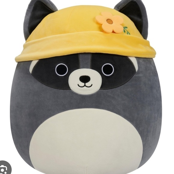 Rocky 16” Bucket Hat Raccoon Original Squishmallows Plush - Picture 3 of 9